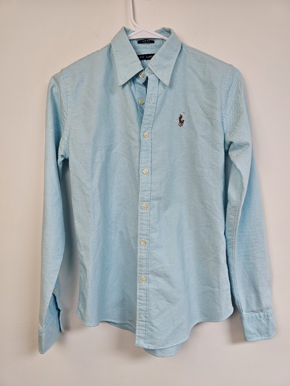 Ralph Lauren Slim Fit Cotton Polo Oxford Button-Down Shirt Vintage Preppy